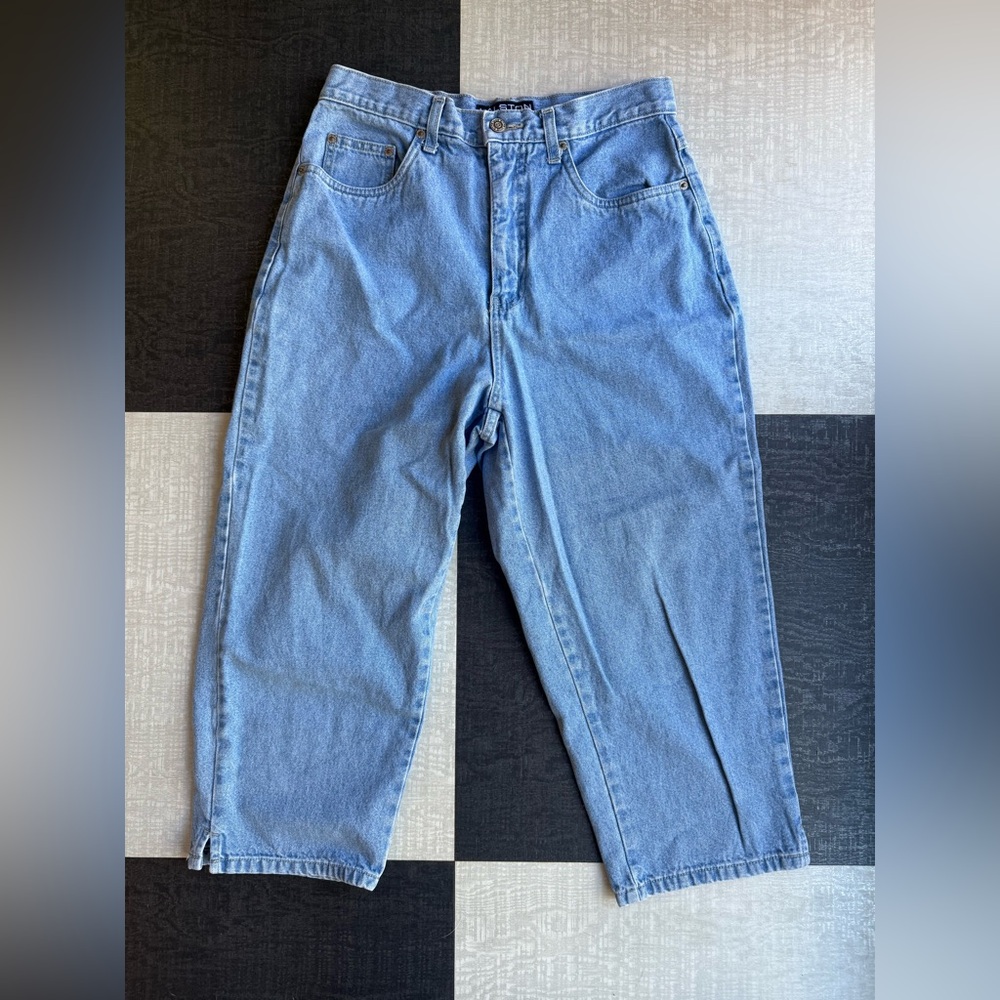Vintage 90s Halston Jeanswear Mom Jeans Sz 8 High Rise Light Wash